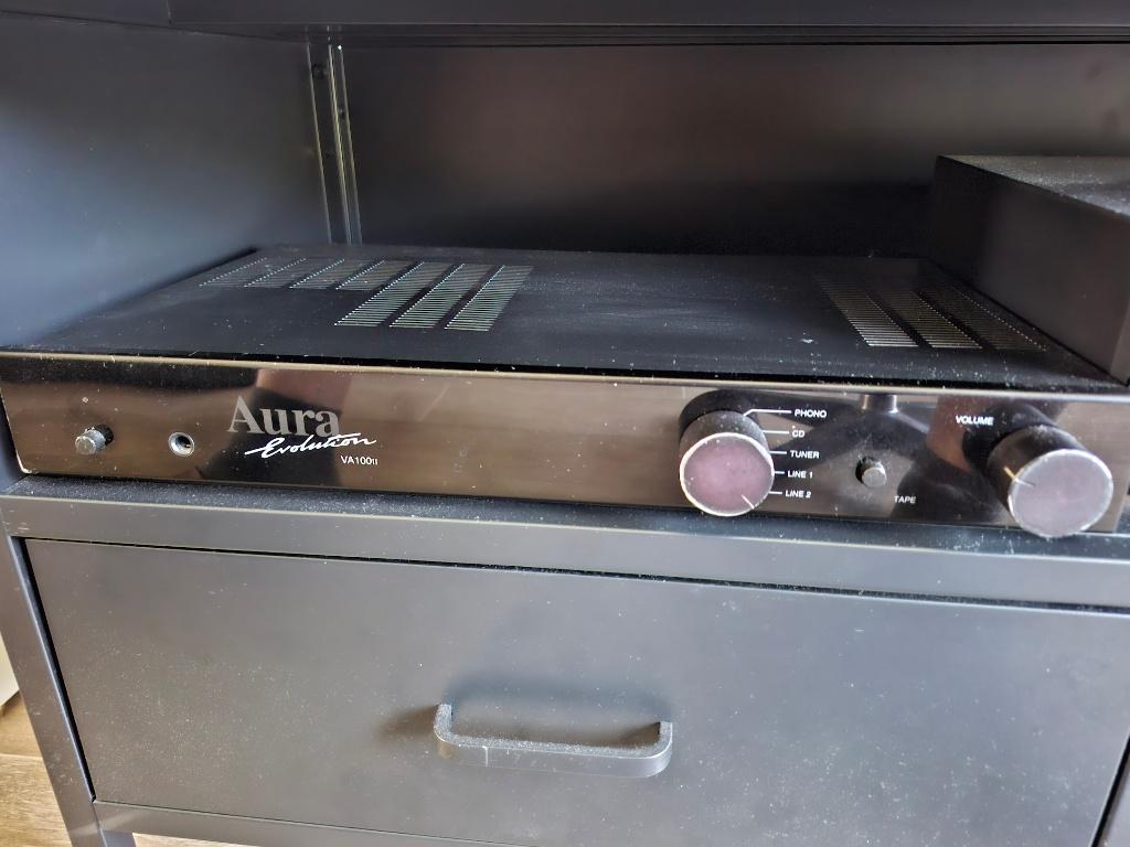 zeer goede versterker met hifi-speakers, Audio, Tv en Foto, Luidsprekers, Gebruikt, 60 tot 120 watt, Front, Rear of Stereo speakers