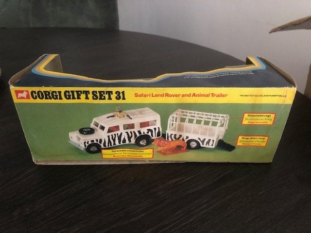 1:32 Oud leeg doosje Landrover Safari Corgi Toys, Hobby en Vrije tijd, Modelauto's | 1:32, Ophalen of Verzenden, Gebruikt, Auto