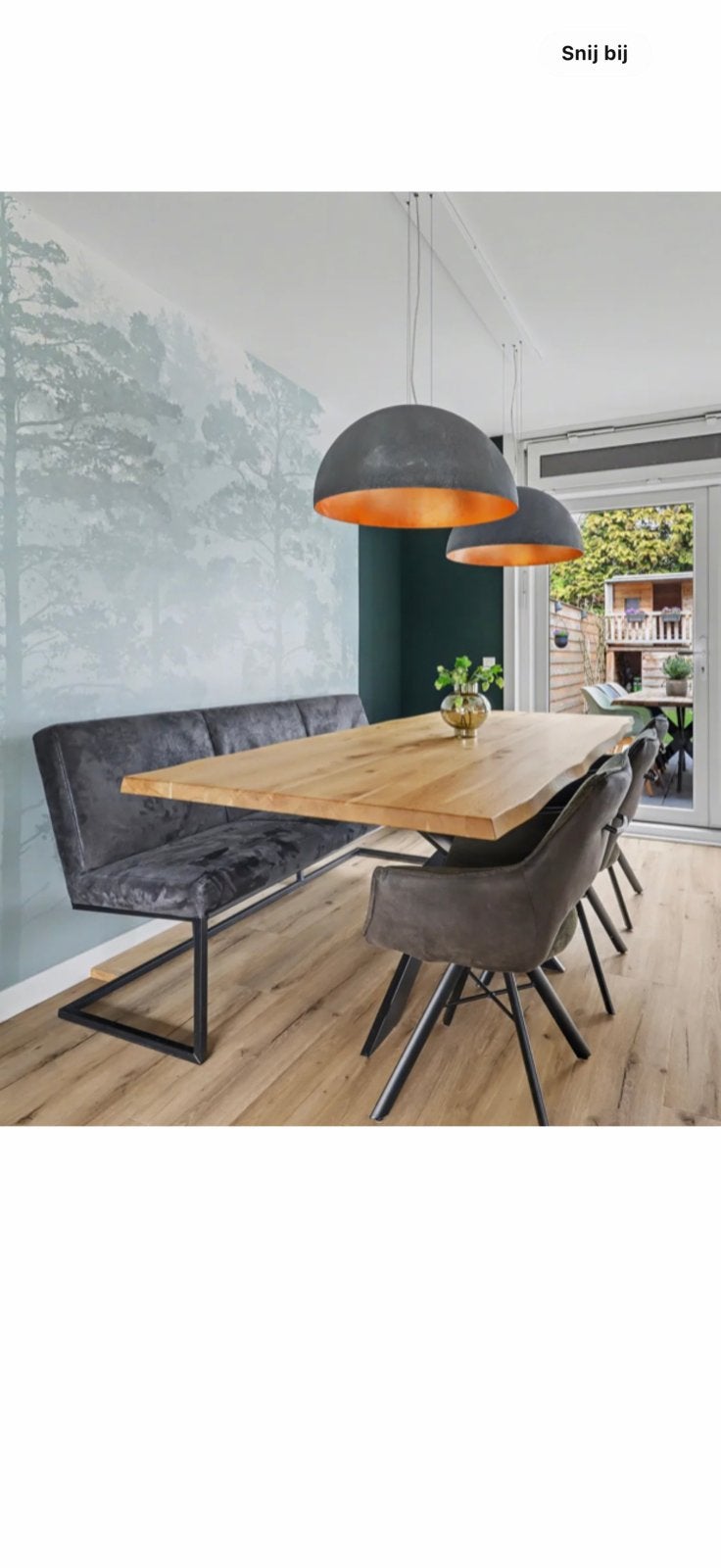Eetkamerstoelen en bank Eijerkamp, Ophalen, Zo goed als nieuw, Drie