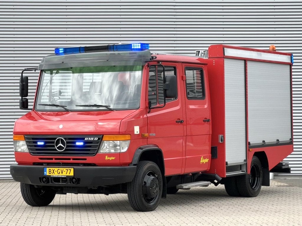 Mercedes-benz 818d Vario Brandweerwagen euro 5 Ziegler NIEUW, Euro 5, 7 stoelen, Bedrijf, 177 pk