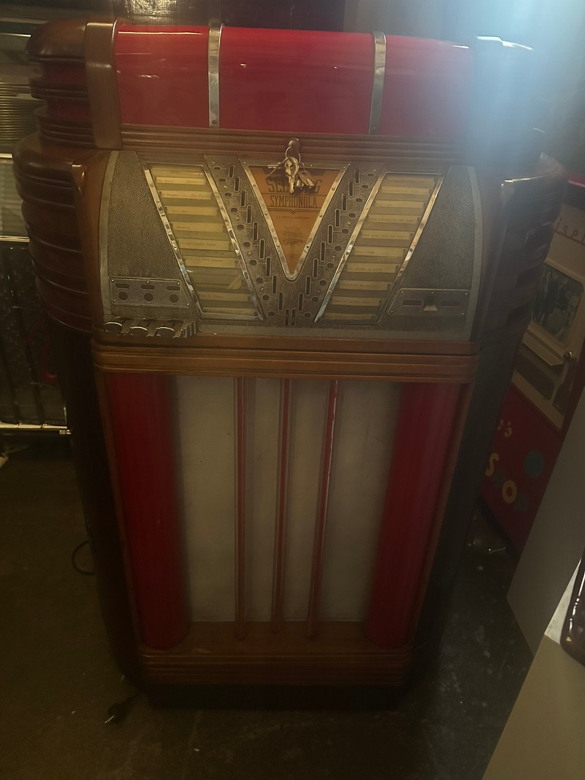 seeburg symphonola regal, Verzamelen, Automaten | Jukeboxen, Ophalen of Verzenden, Zo goed als nieuw, 1950 tot 1960, Seeburg