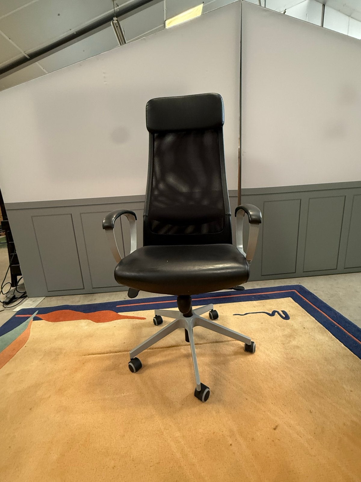 IKEA Markus Bureaustoel - Zwart, Ergonomisch, Huis en Inrichting, Bureaustoelen, Ophalen, Gebruikt, Zwart, Bureaustoel