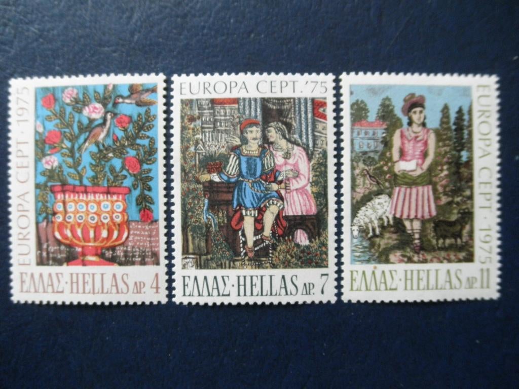 Postzegels Griekenland 1975 Europa schilderijen - cw 3,50 pf, Ophalen of Verzenden, Griekenland, Postfris