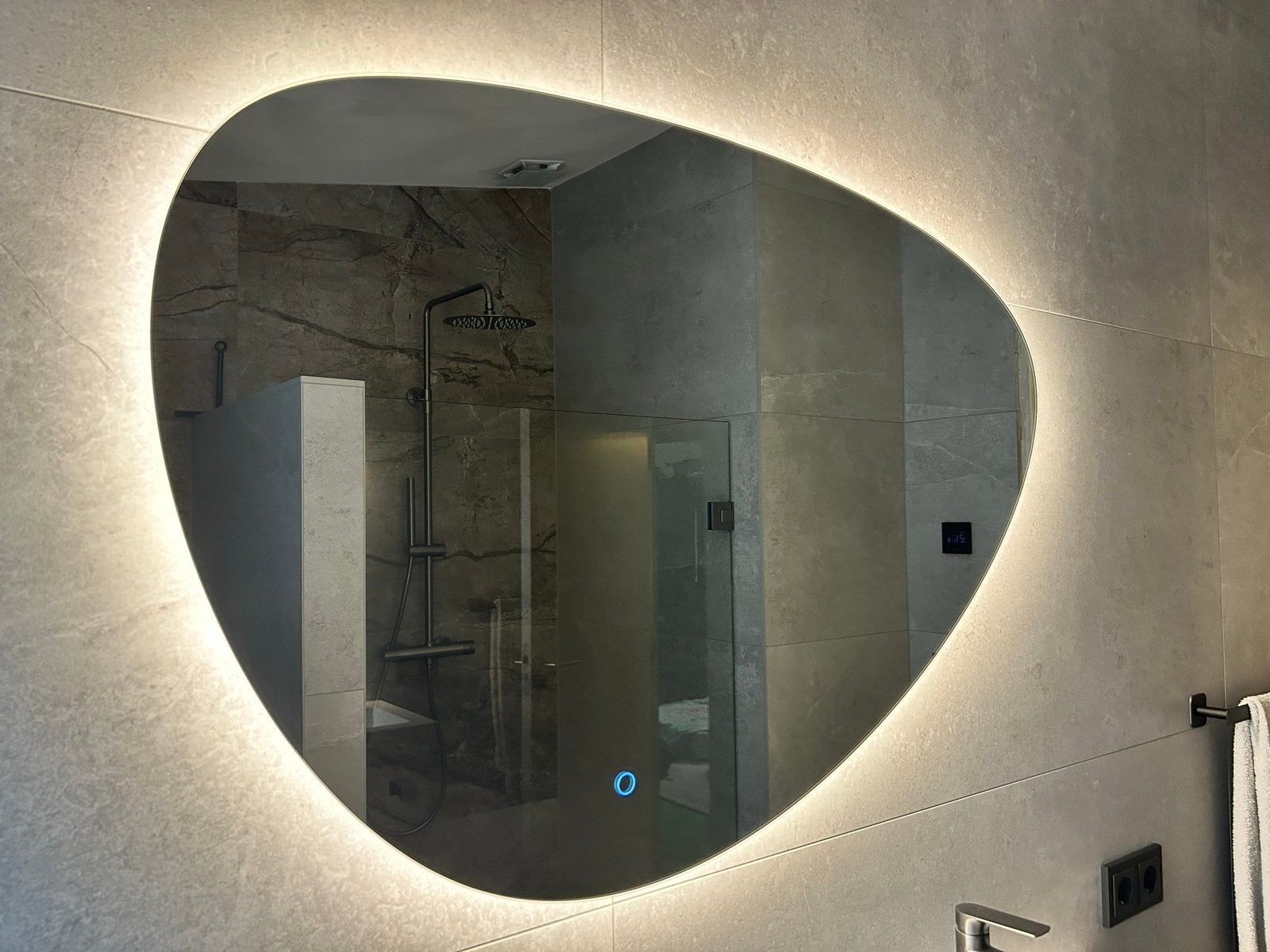 Bellanti Organa spiegel met LED verlichting, Ophalen, Zo goed als nieuw, 75 tot 100 cm, Minder dan 100 cm