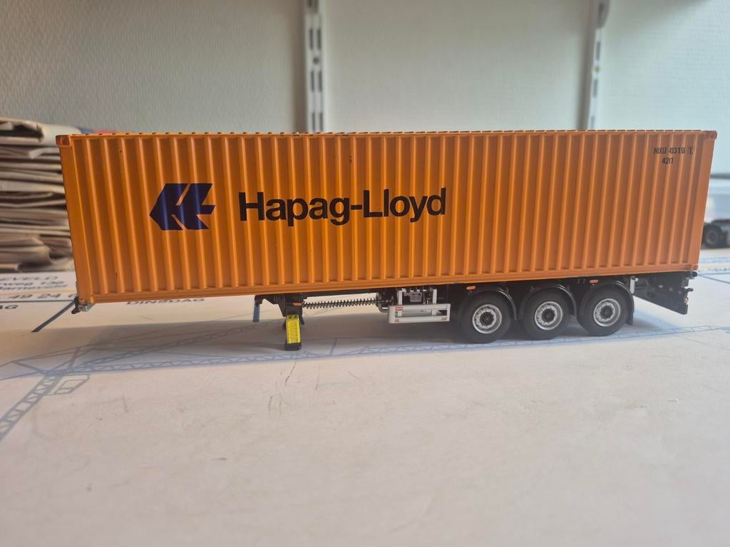 Wsi container chassis met container, Ophalen of Verzenden, Bus of Vrachtwagen, Wsi