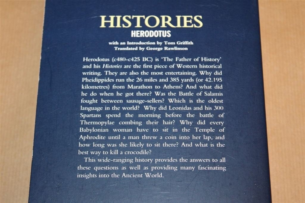 Histories — Herodotus, Wordsworth Classics 1996, Ophalen of Verzenden, Zo goed als nieuw, Europa