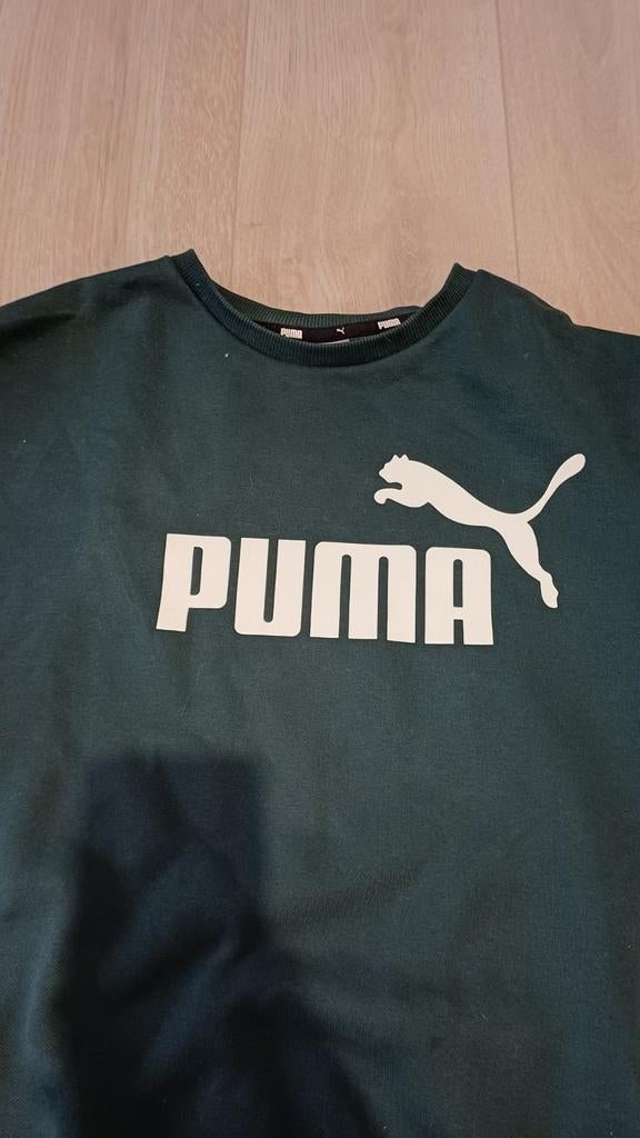 Puma sweater donkergroen maat L, Ophalen of Verzenden, Zo goed als nieuw, Groen, Puma