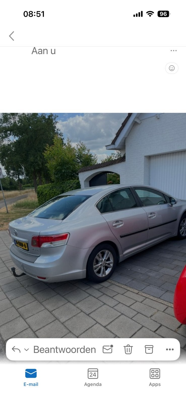 Toyota Avensis 2.0 16V Vvt-i Sedan CVT 2009 Grijs, Auto's, Toyota, Stof, Zwart, 4 cilinders, 75 €/maand
