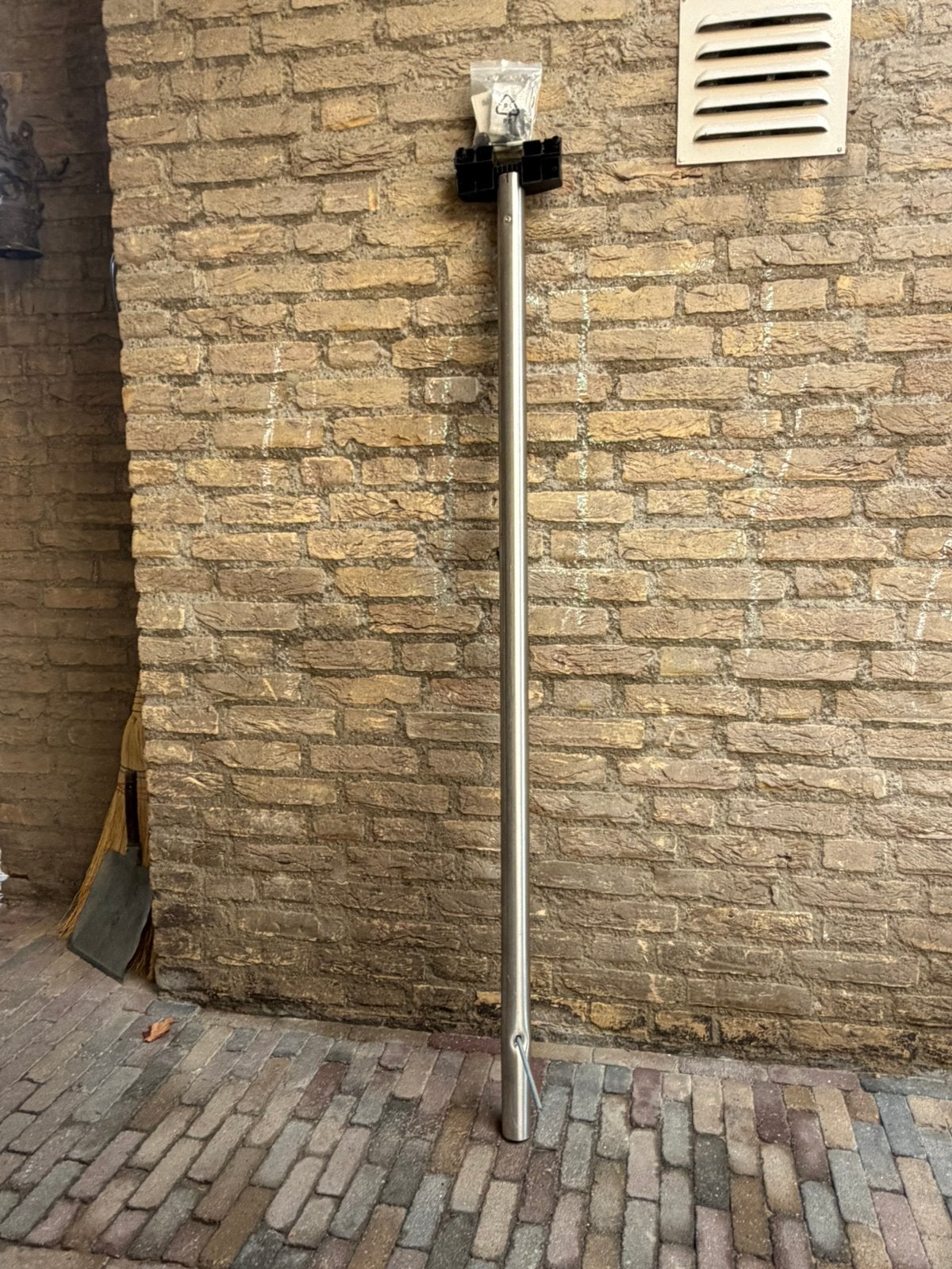 Brabantia brievenbus paal Nieuw, Ophalen, Nieuw, Metaal, Grijs