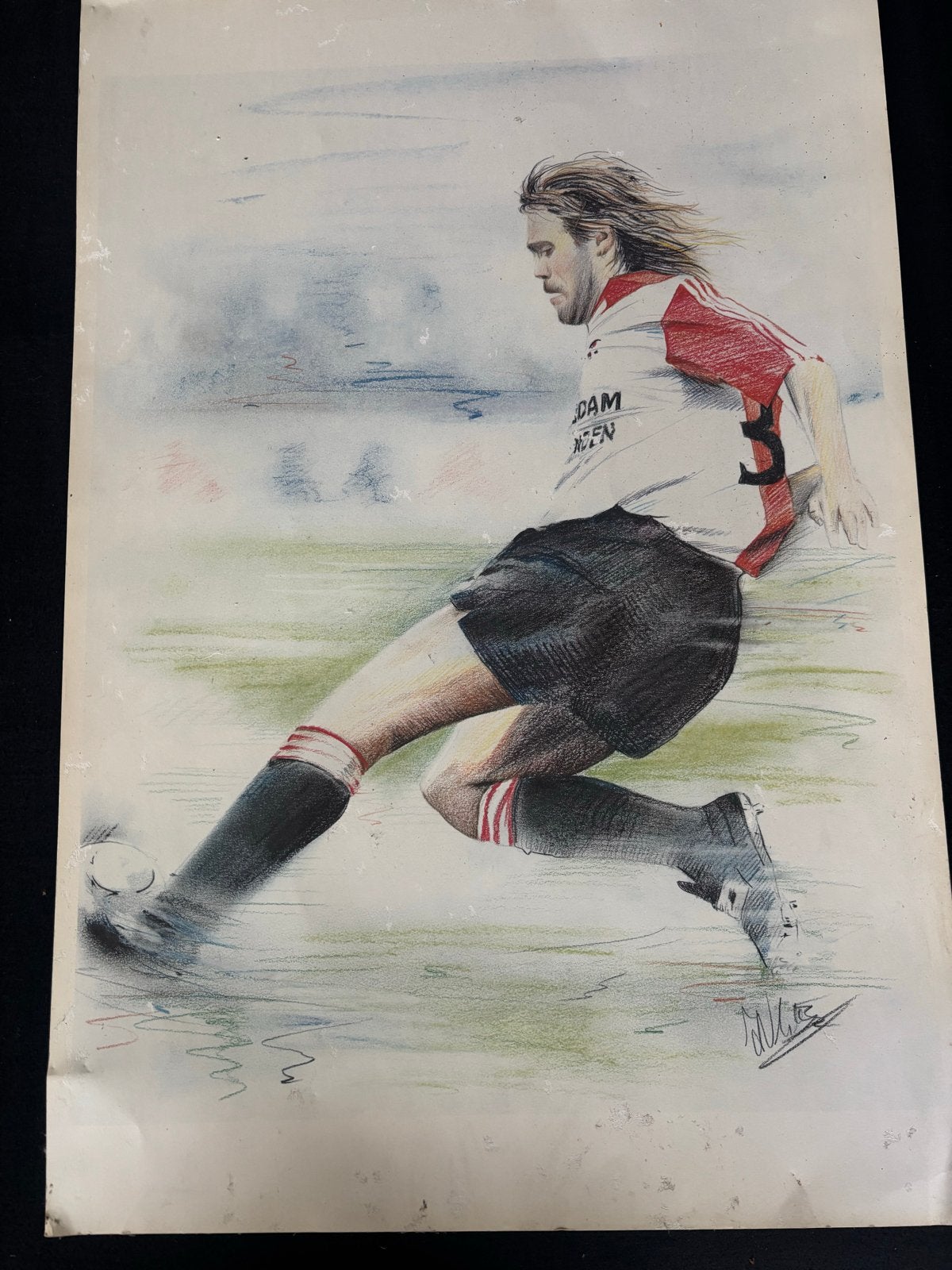 Handgetekend Portret John de Wolf – Uniek Collector's Item!, Ophalen of Verzenden, Tekening, Potloodtekening, Gesigneerd