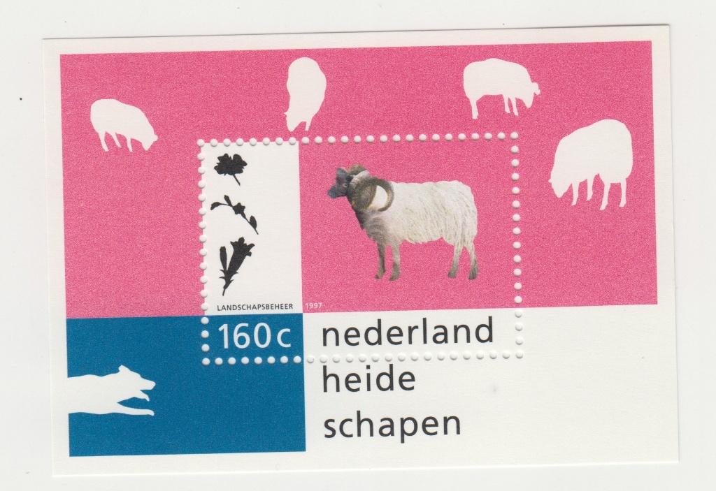 Blok Drents heideschaap, Ophalen of Verzenden, Postfris