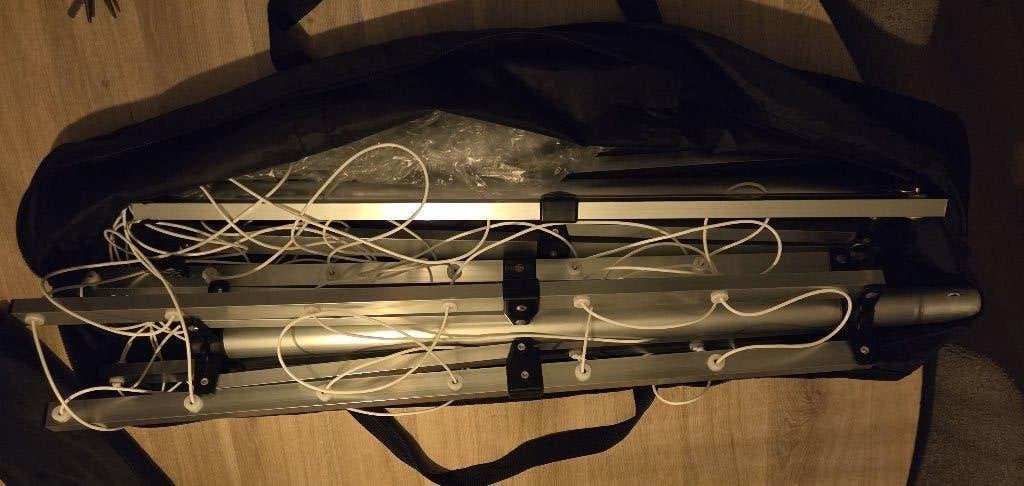 Aluminium camping droogmolen droogrek, Ophalen, Zo goed als nieuw