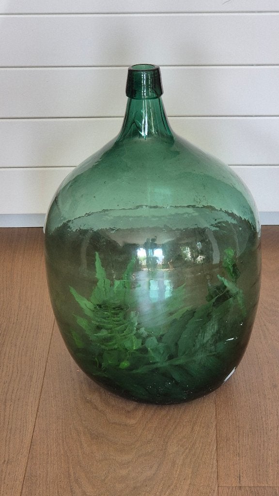 Grote vaas, (planten)terrarium 50cm hoog, Huis en Inrichting, Ophalen, Inclusief decoratie, 50 cm, Groen