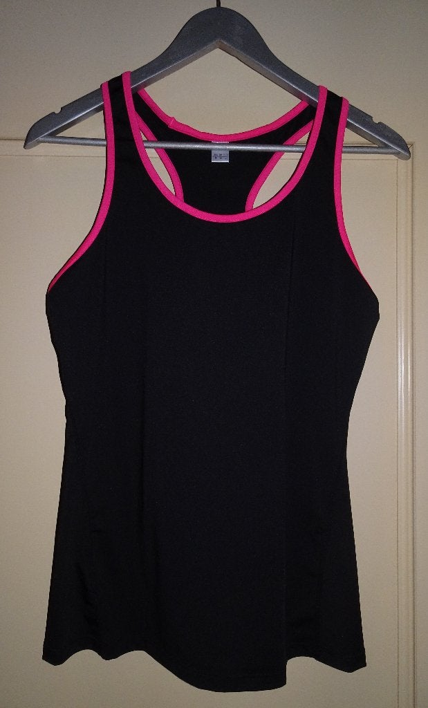 Sportset * Zwart * L/XL * 2x top+1x kort+1x lange broek € 12, Kleding | Dames, Sportkleding, Ophalen, Zwart, Maat 46/48 (XL) of groter