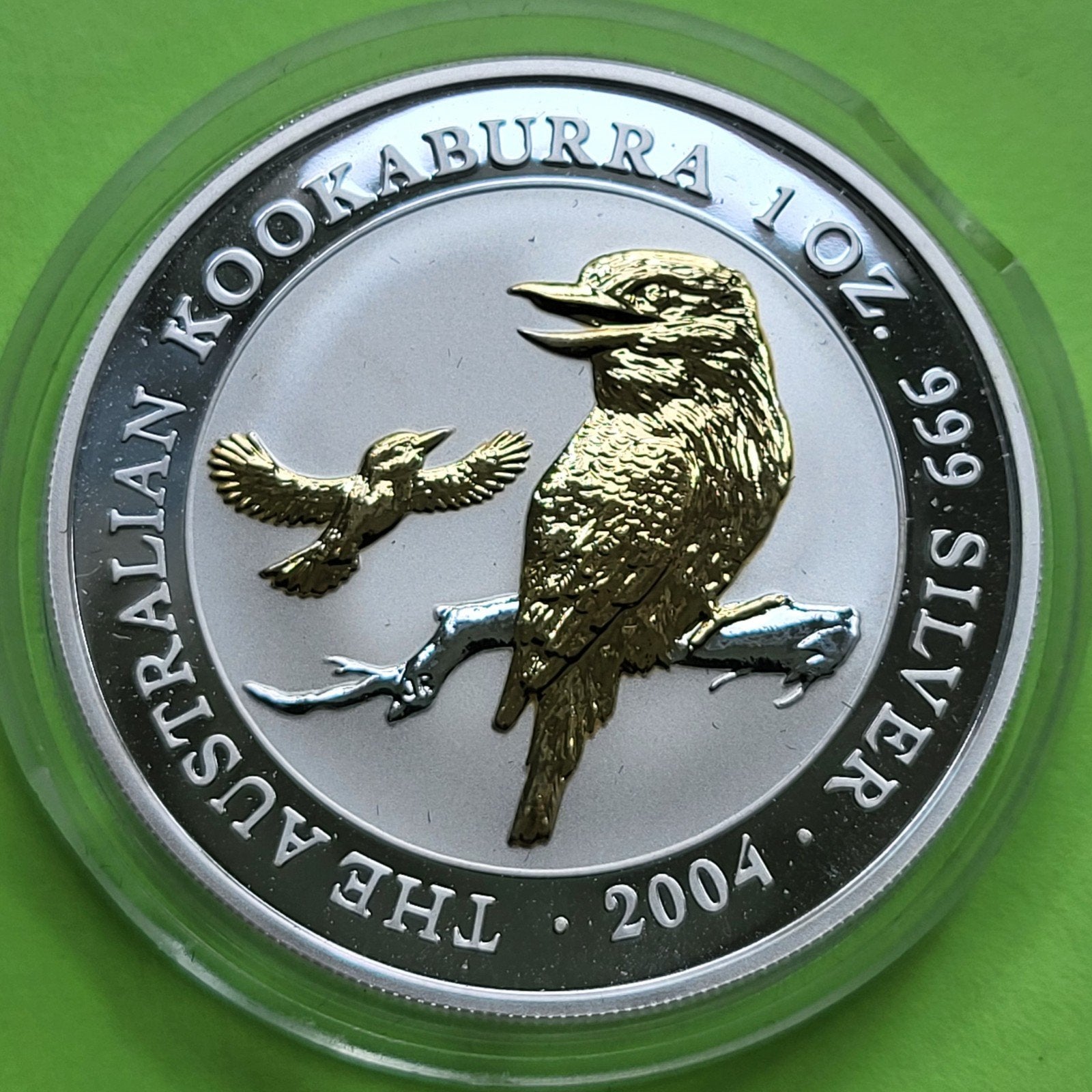 Kookaburra 2004 Gilded - 1 oz zilver, Verzenden, Zilver