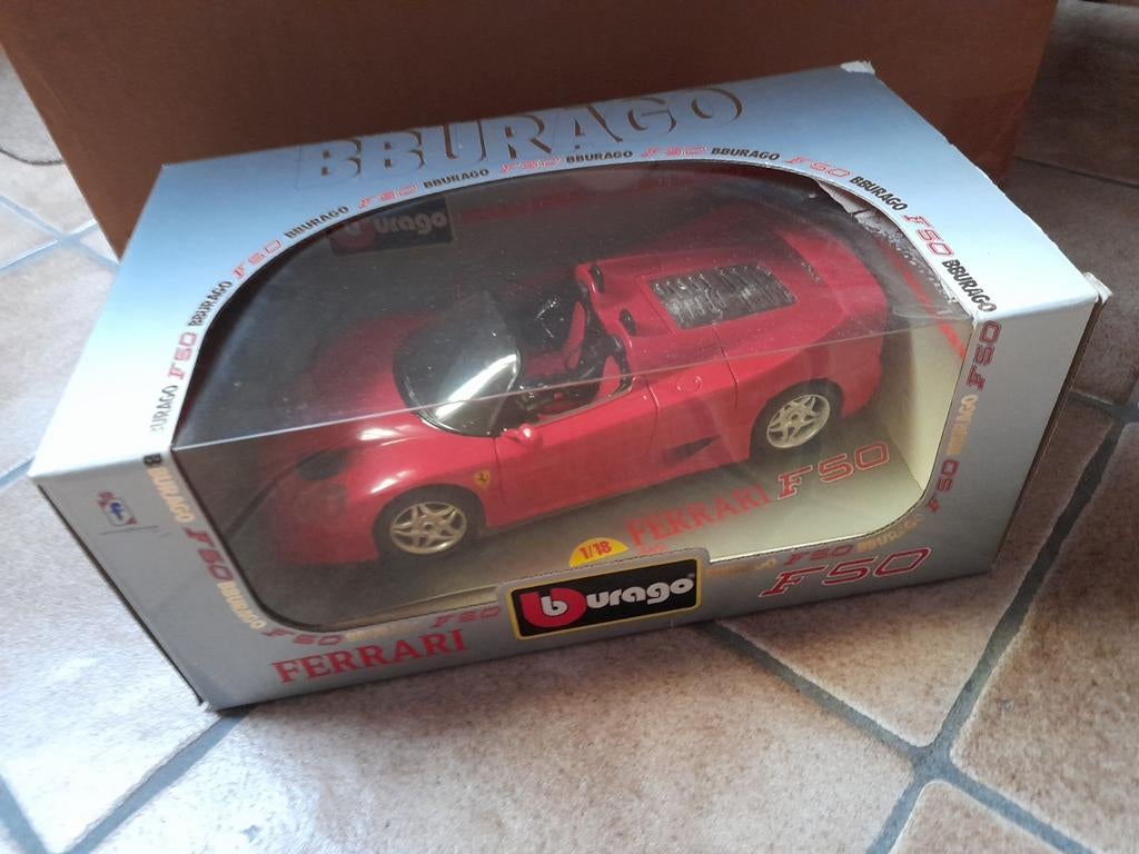 Bburago Ferrari F50 (1995), Ophalen of Verzenden, Zo goed als nieuw, Bburago
