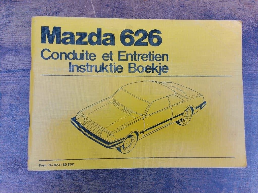 Instructieboekje - handleiding Mazda 626 coupé 1980, Auto diversen, Ophalen of Verzenden