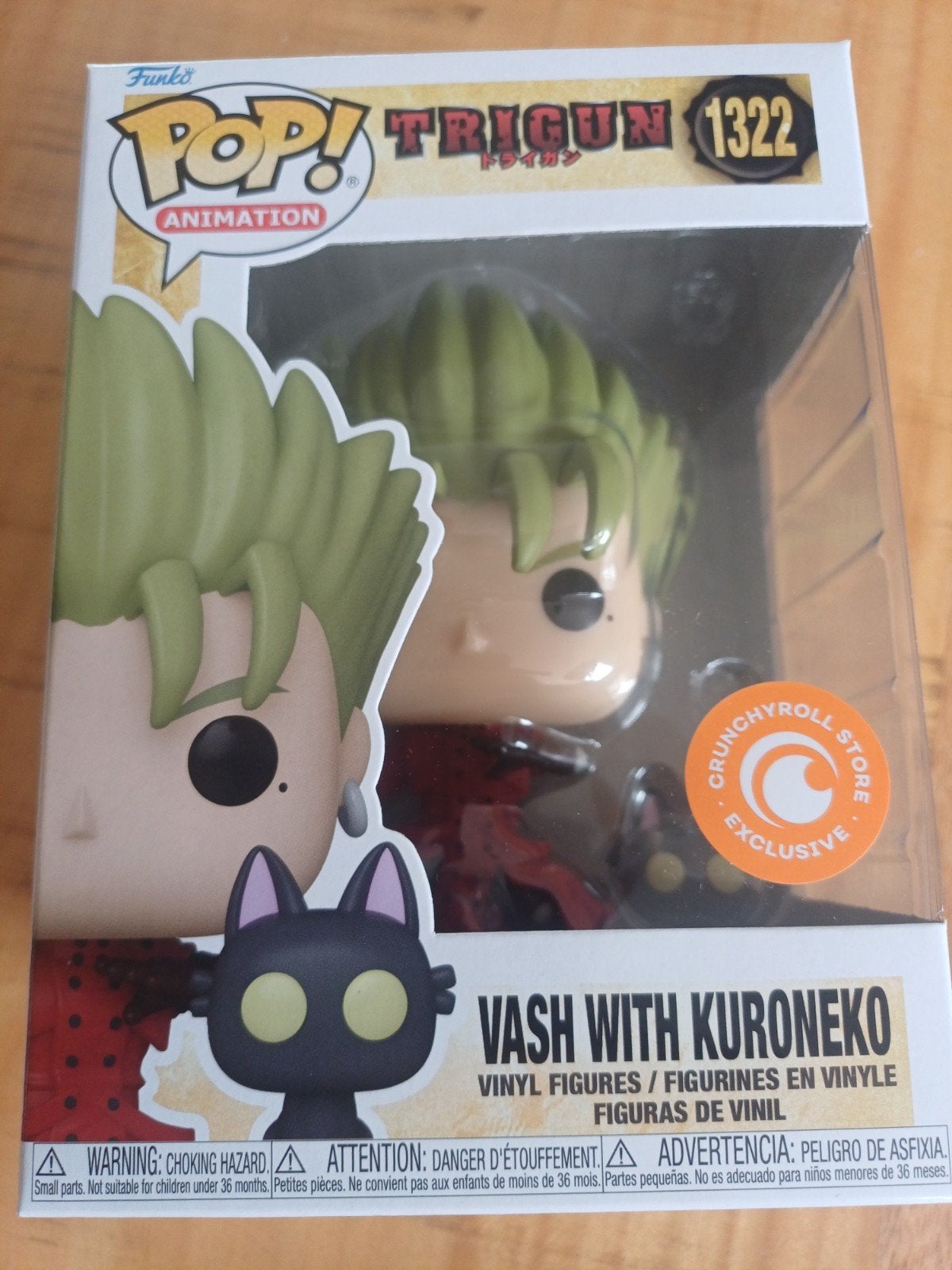 Funko Pop! Animation: Trigun – Vash w/ Kuroneko #1322 Crunch, Ophalen of Verzenden, Nieuw