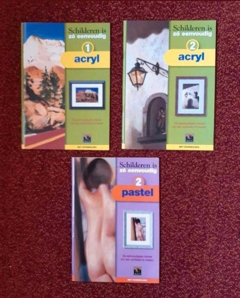Schilderen is zo eenvoudig Acryl 1 en 2 Pastel 2 nieuw, Ophalen of Verzenden, Nieuw, Tekenen en Schilderen