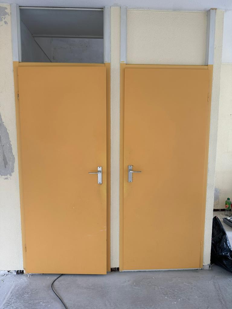 Gratis af te halen 3 opdekdeuren, Doe-het-zelf en Verbouw, Deuren en Horren, Ophalen of Verzenden, Binnendeur, 200 tot 215 cm