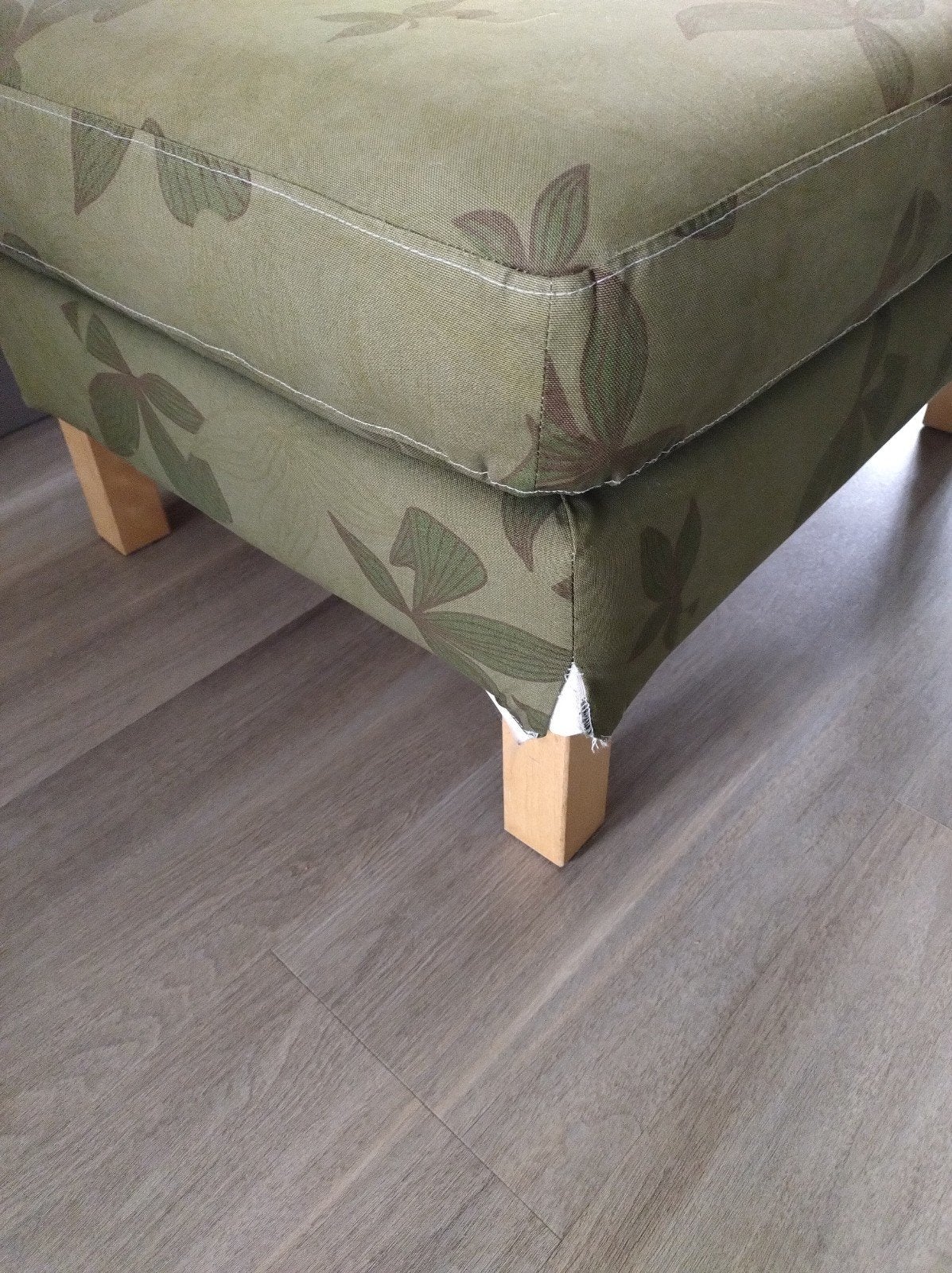 Ikea Karlstad voetenbank; gebruikt maar goed voor 2e ronde!, Ophalen, Gebruikt, Rond