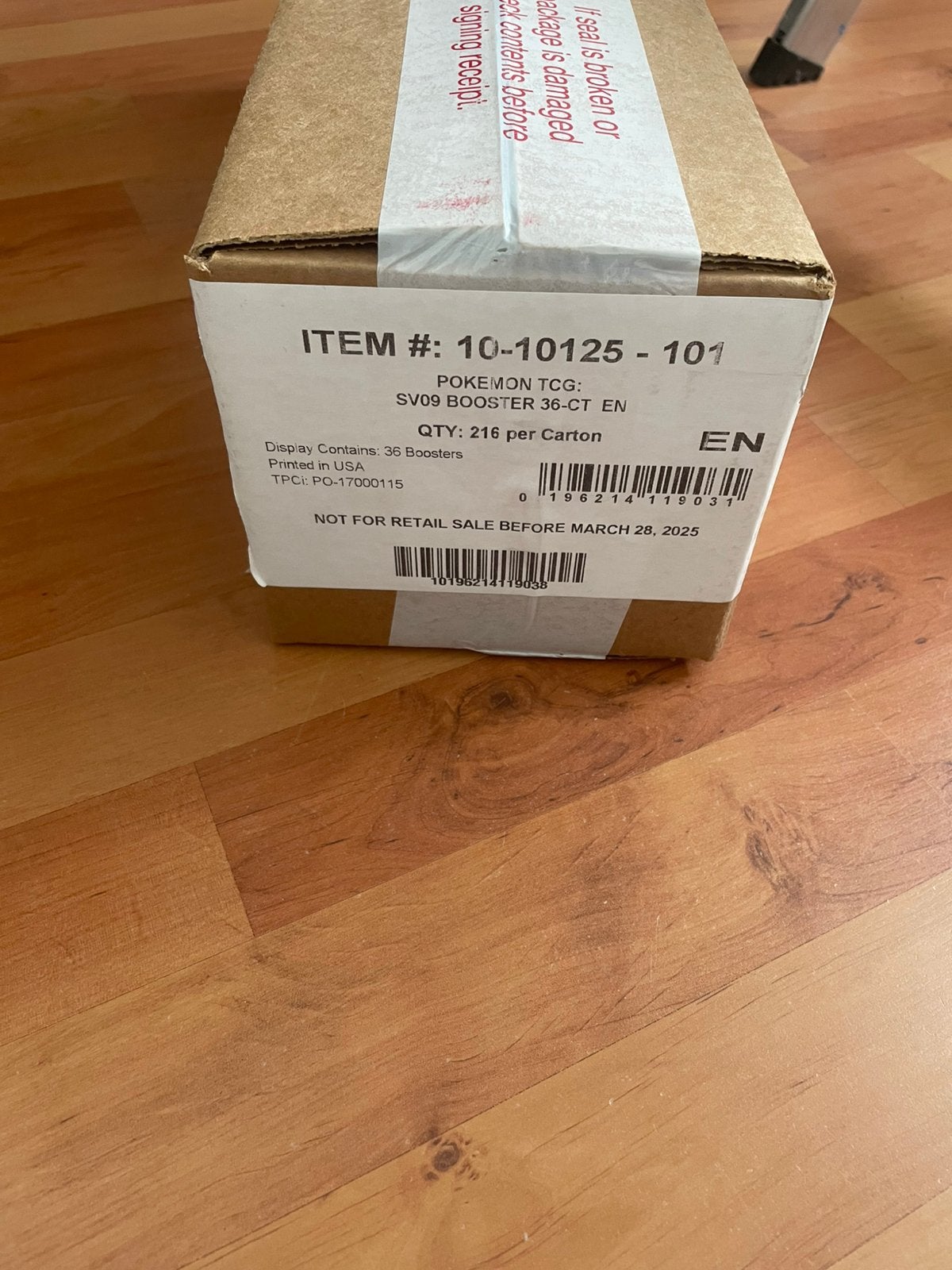 Journey together booster box case, Ophalen, Zo goed als nieuw, Boosterbox