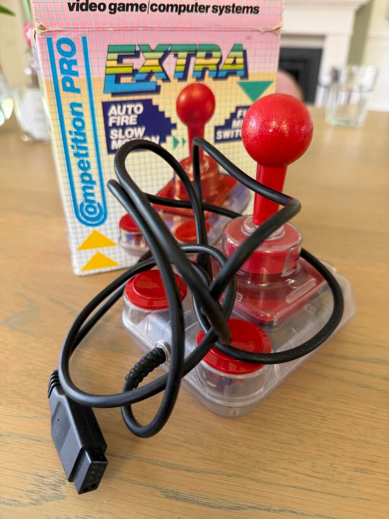Competition Pro Extra Joystick - Vintage Gaming, Computers en Software, Joysticks, Zo goed als nieuw, Ophalen of Verzenden
