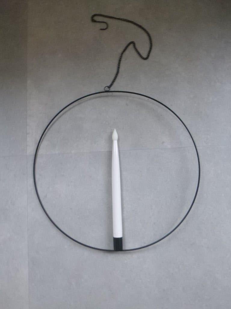 ijzeren ring met kaars,afm. 40 cm,leuk om te decoreren,nieuw, Ophalen of Verzenden, Nieuw, Kandelaar