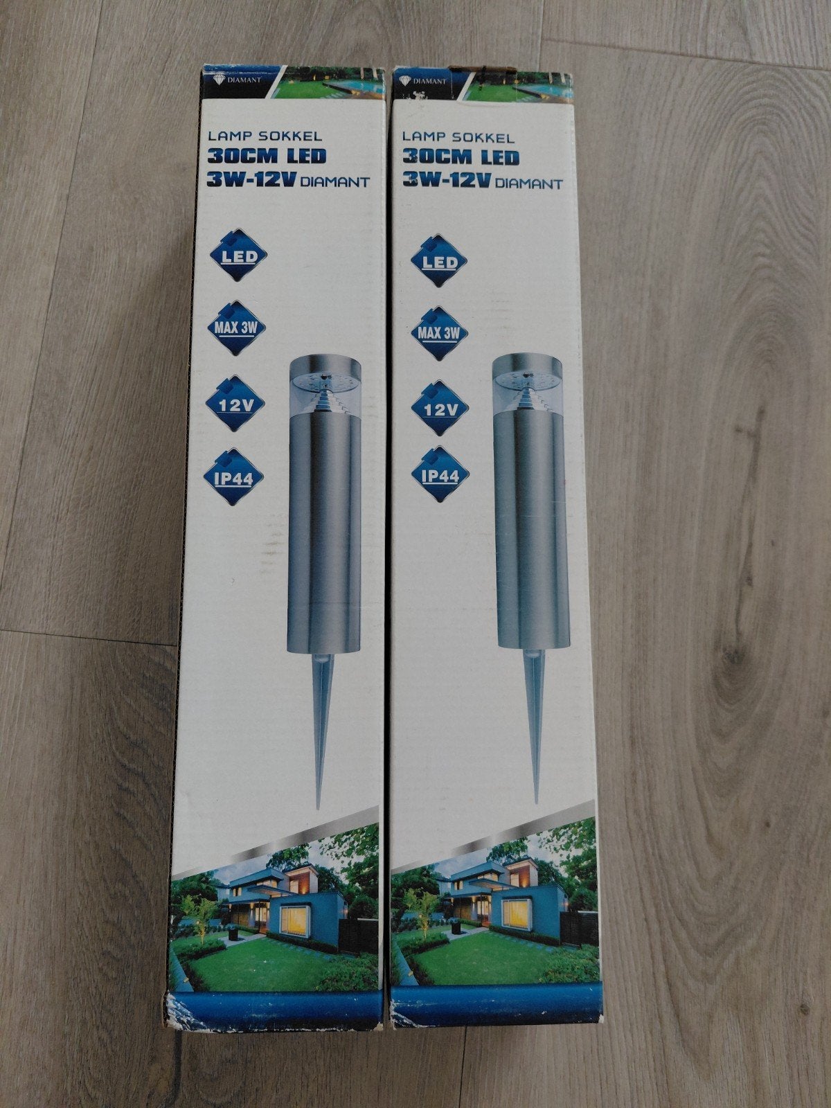 Tuinverlichting - 2 stuks - nieuw in verpakking, Minder dan 50 watt, Staande lamp, Nieuw, Ophalen of Verzenden