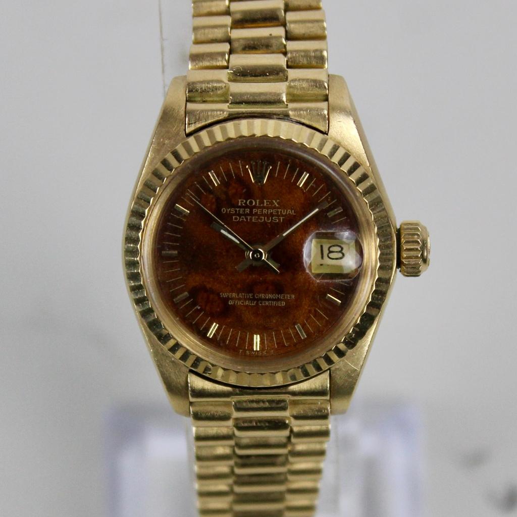 Rolex Lady Datejust - 6917 - Birch Hout Plaat, Rolex, Rolex, Polshorloge, Ophalen of Verzenden