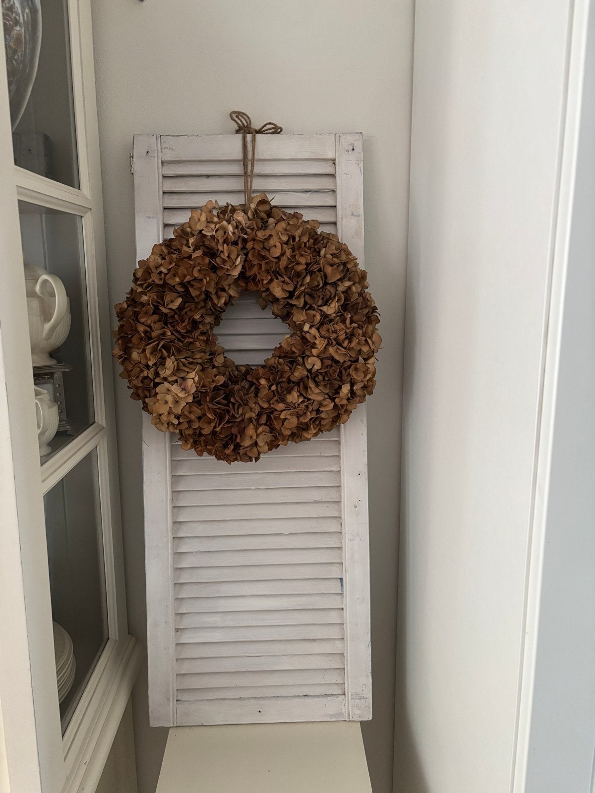Decoratieve luik met krans, Ophalen, Gebruikt, Wanddecoratie, Hout