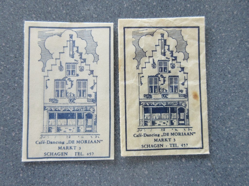 2 Schagen, café-dancing De Moriaan, Verzamelen, Verzenden, Nederland