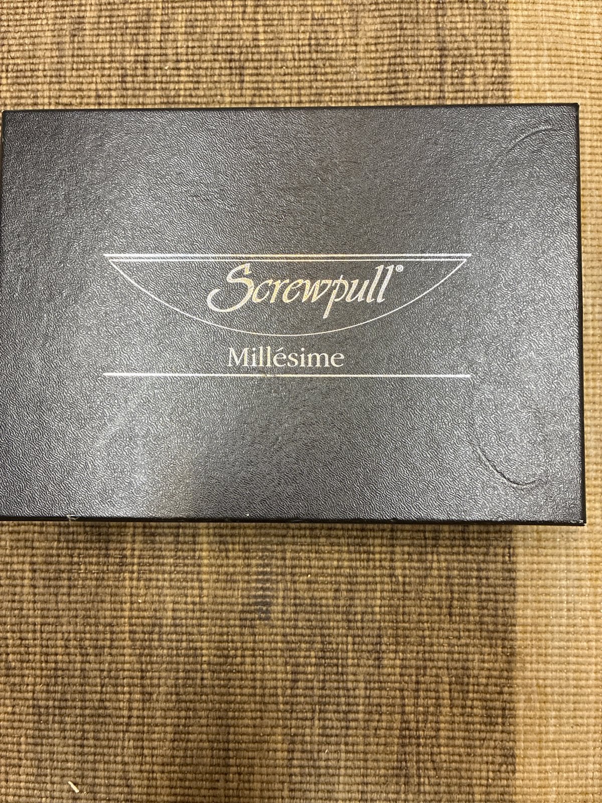 Screwpull Millésime Wijnaccessoires Set - Zo goed als nieuw, Overige typen, Ophalen of Verzenden, Zo goed als nieuw, Zwart