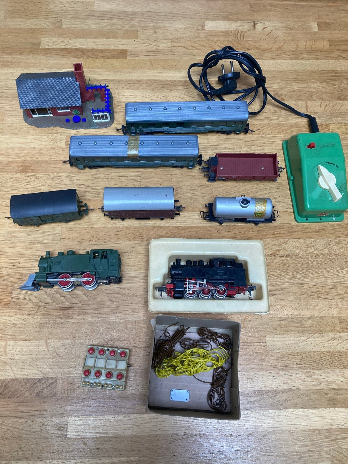Fleischmann Treinset met Locomotieven, Wagons en Rails, Gelijkstroom, Fleischmann, Ophalen of Verzenden, Analoog