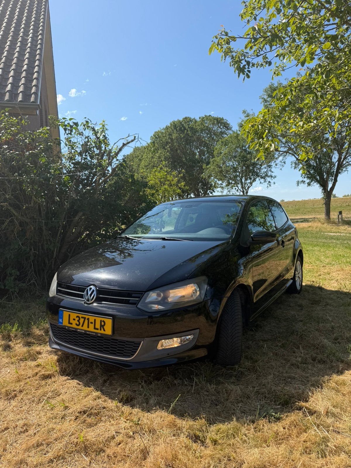 Volkswagen Polo 1.2 Style | 2011 | Airco | Zwart 69PK, Auto's, Voorwielaandrijving, 967 kg, 40 €/maand, 1198 cc