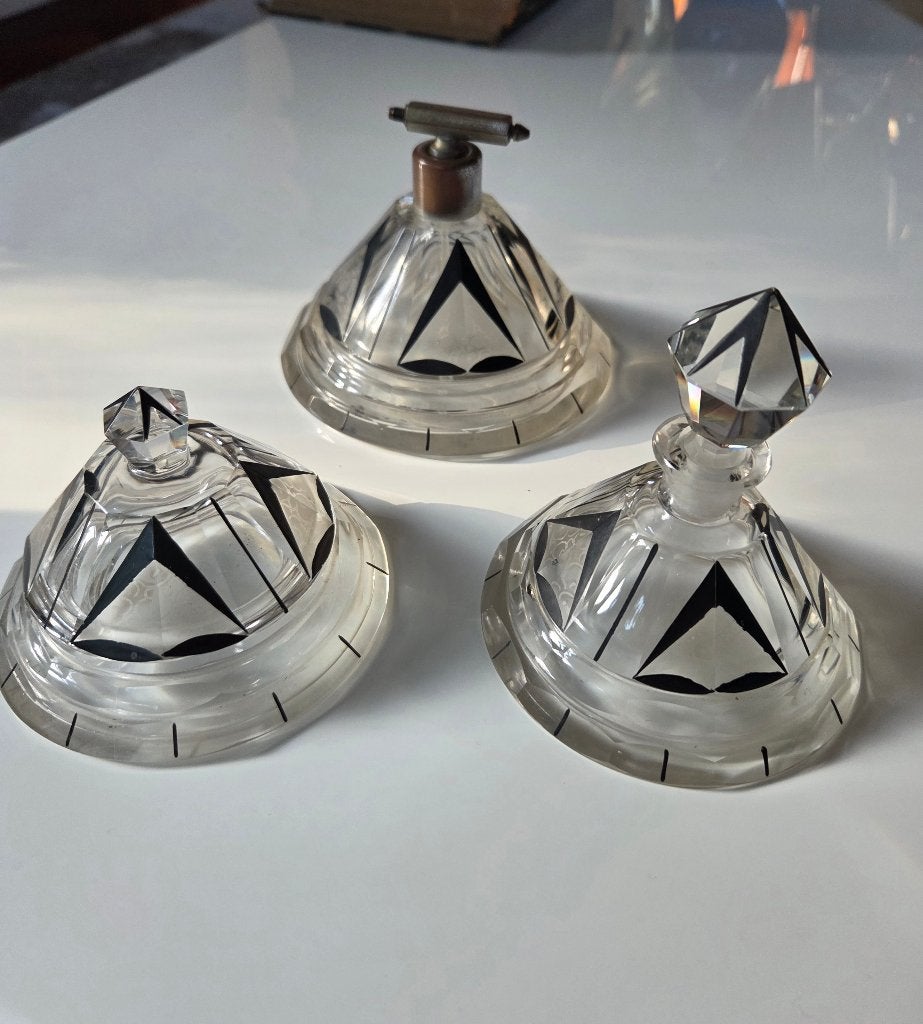 art deco parfum toilet set karl palda, Antiek en Kunst, Ophalen of Verzenden