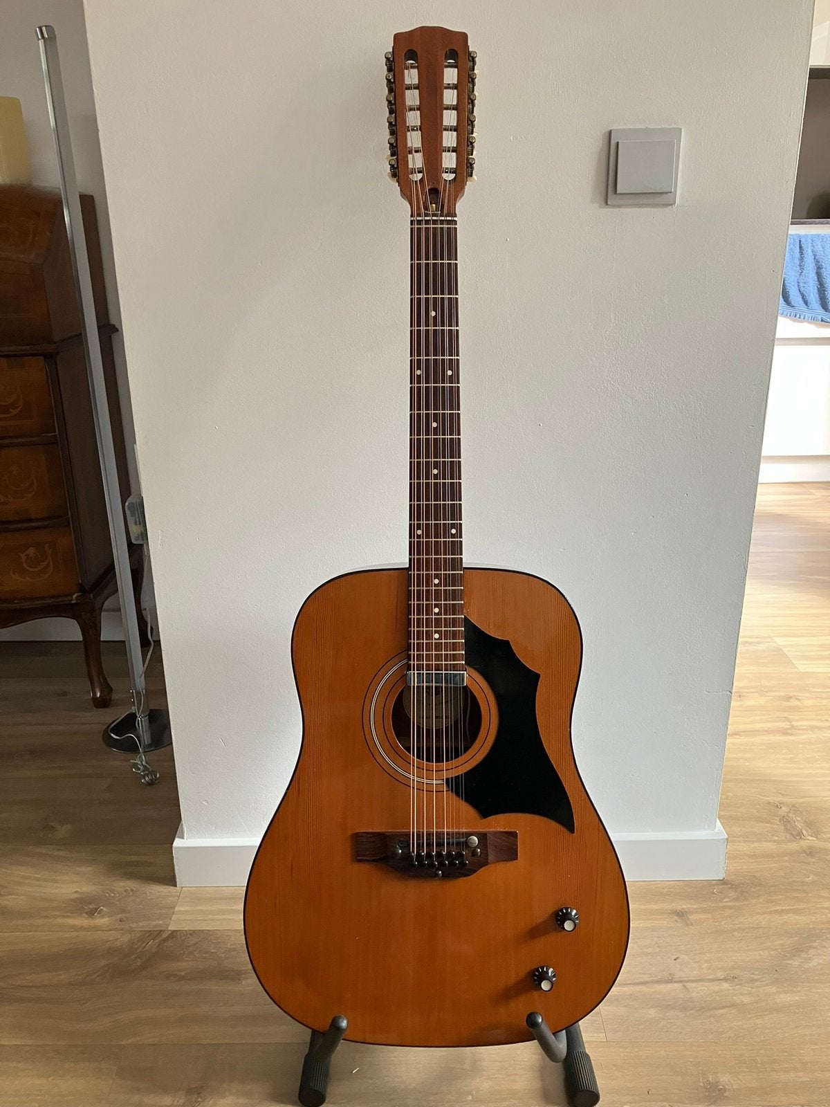 Melody (EKO) 1250EL 12 snarige dreadnought gitaar Italië ‘72, Muziek en Instrumenten, Ophalen of Verzenden, Gebruikt, Western- of Steelstringgitaar