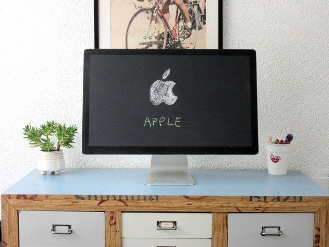 Uniek krijtbord Apple iMac – stijlvolle design eyecatcher, Ophalen of Verzenden, Krijtbord