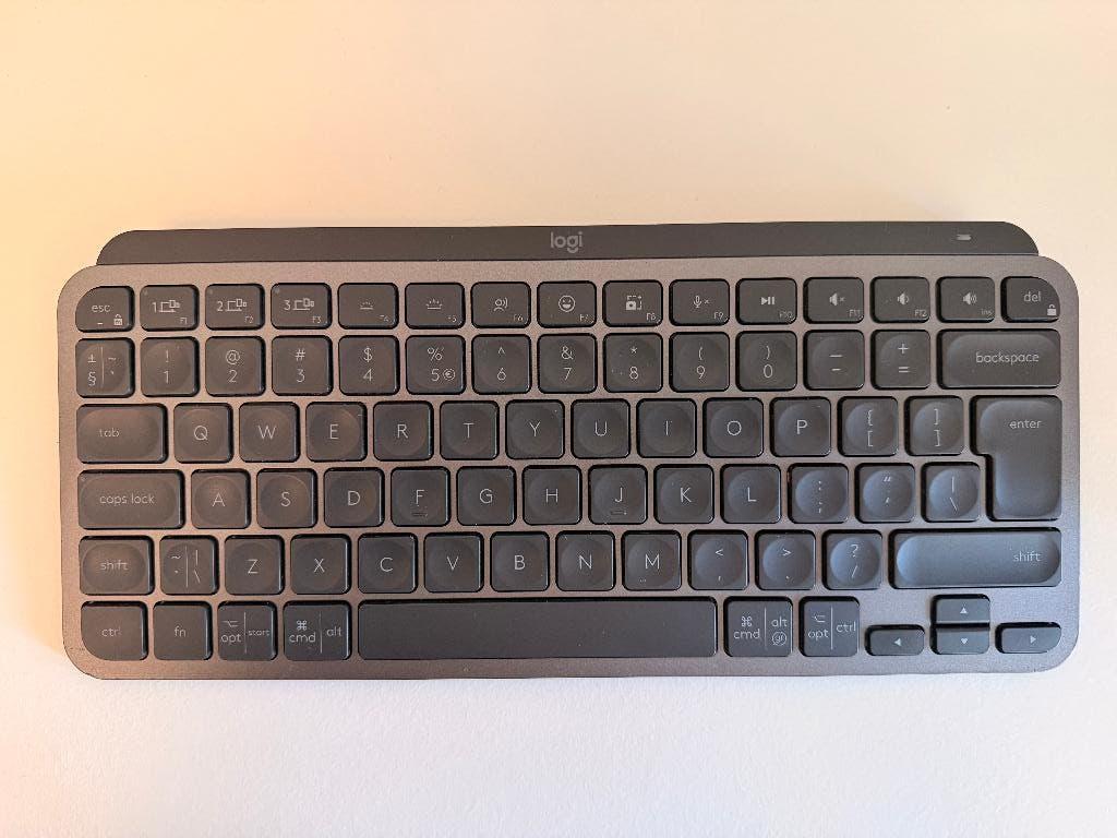 Logitech MX Keys Mini Draadloos Verlicht Toetsenbord, Computers en Software, Toetsenborden, Gebruikt, Qwerty, Draadloos, Ergonomisch