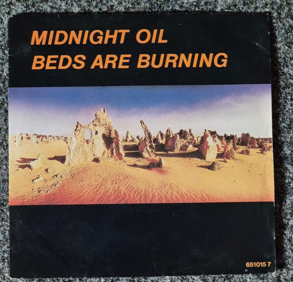 Midnight Oil – Beds Are Burning, Cd's en Dvd's, Vinyl Singles, Gebruikt, Pop, 7 inch, Ophalen of Verzenden