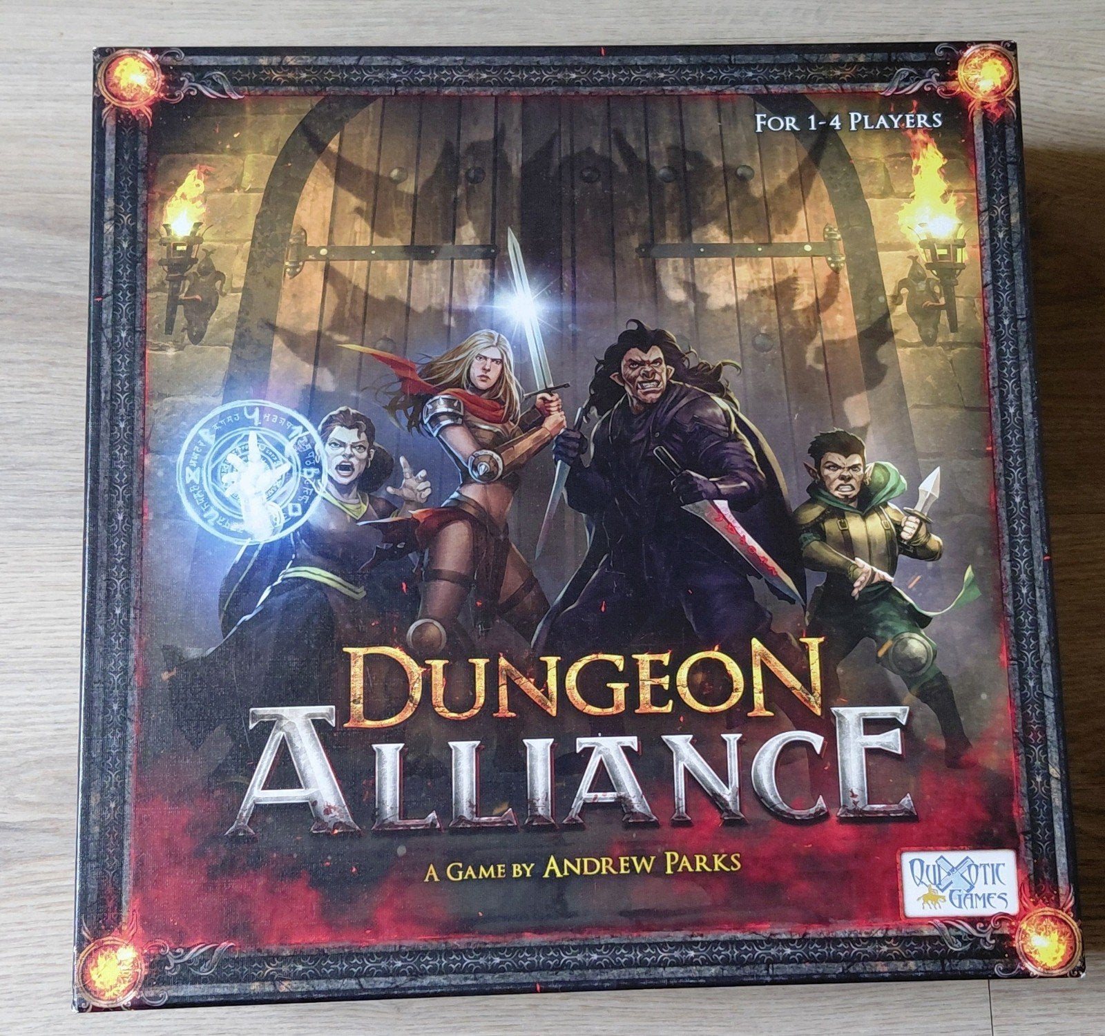Dungeon Alliance: Kickstarter Editie + uitbreiding, Een of twee spelers, Ophalen of Verzenden, Zo goed als nieuw, Dungeon Alliance