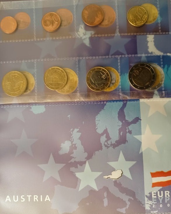Oostenrijk serie Euromunten 2002, Ophalen of Verzenden, Oostenrijk, Overige waardes, Setje
