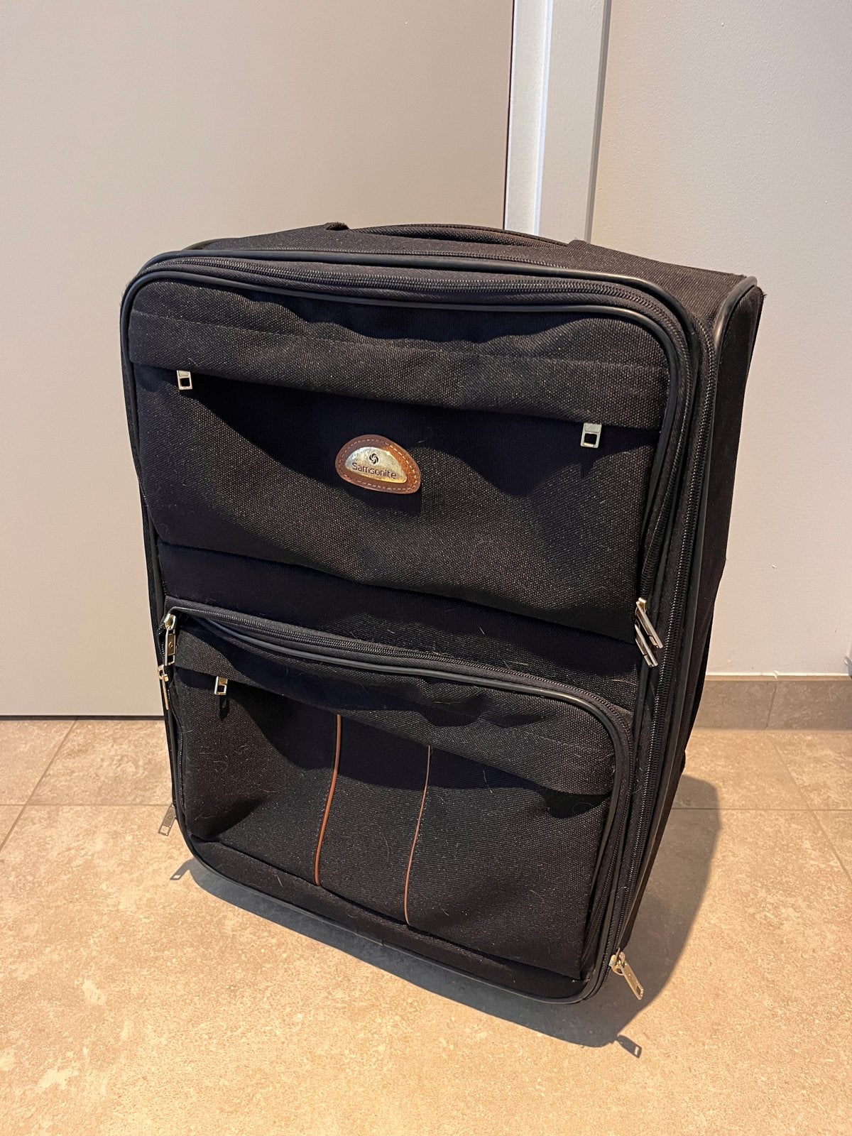 Samsonite reiskoffer trolley handbagage, Ophalen, 40 tot 60 cm, Zwart, Minder dan 35 cm