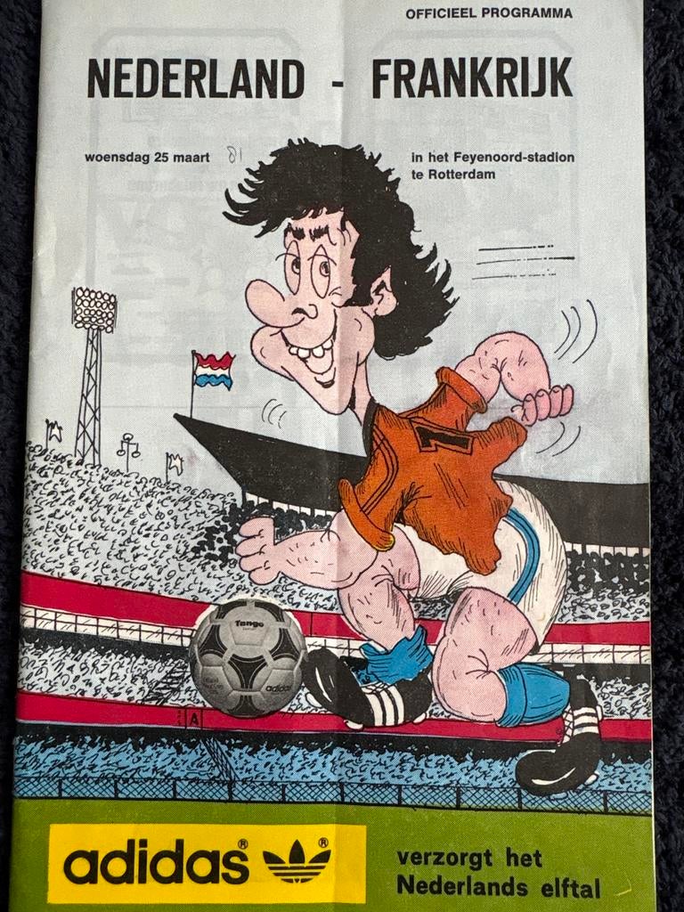 Officieel Programma Nederland - Frankrijk 25 maart 1981, Ophalen of Verzenden, Gebruikt, Overige sporten, Boek of Tijdschrift