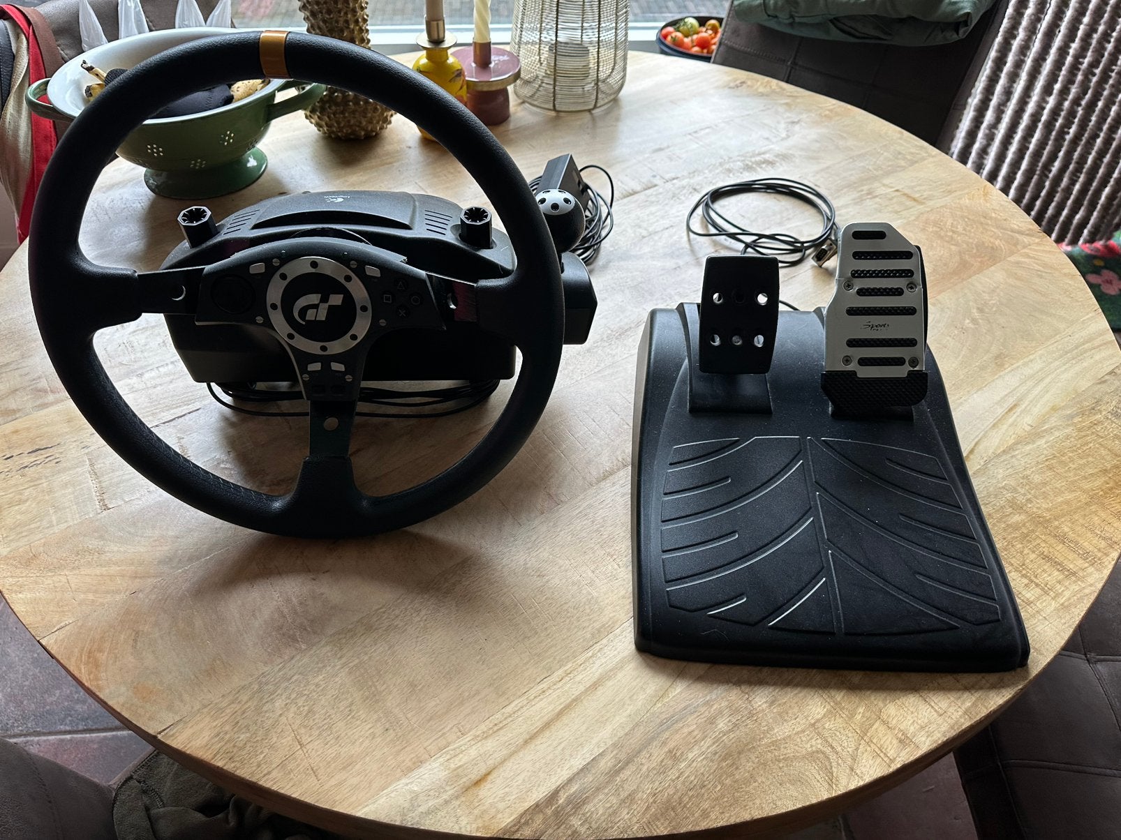 Stuur en pedalen voor PS4 of pc, Ophalen of Verzenden, Gebruikt