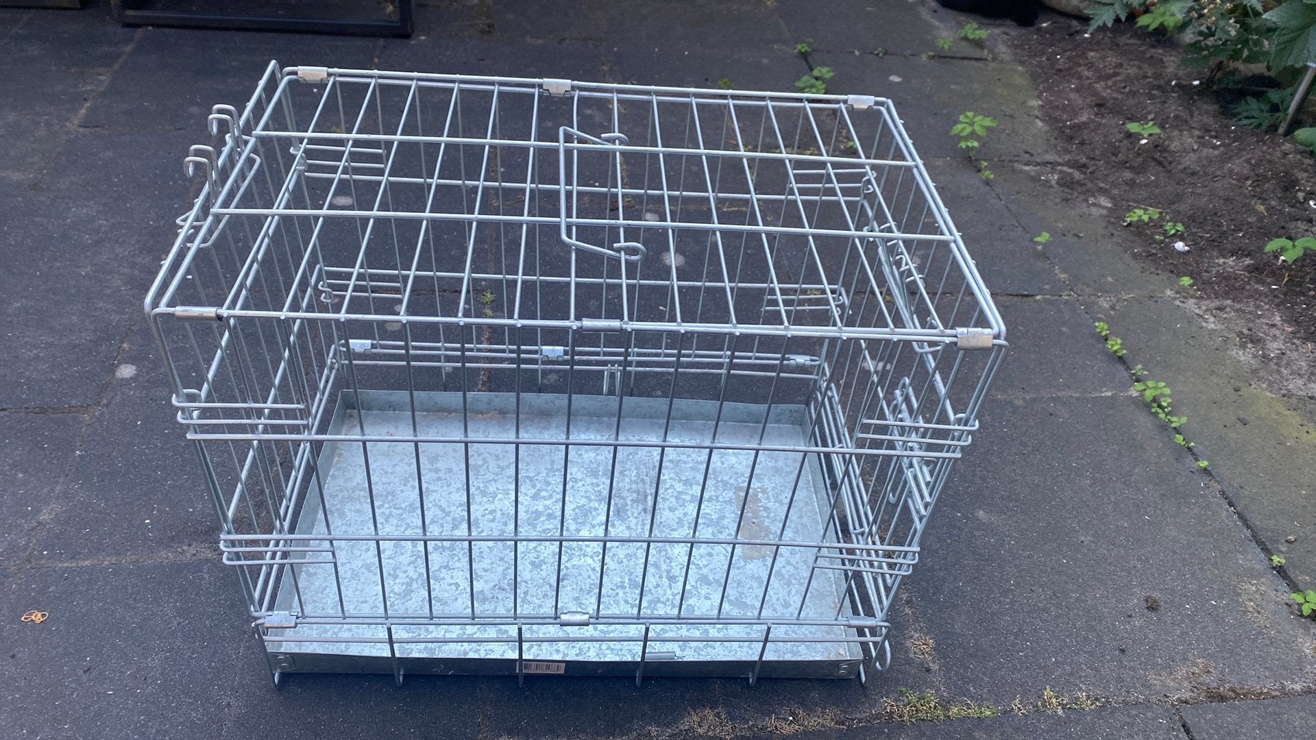 Ijzeren reiskooi bench papegaai kleine hond (2), Ophalen, Gebruikt