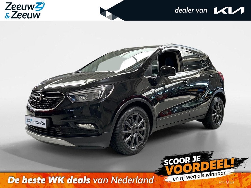 Opel Mokka X 1.4 Turbo 120 Jaar Edition | All-Seasonbanden |, Auto's, Opel, Voorwielaandrijving, 12 maanden, Gebruikt, Zwart