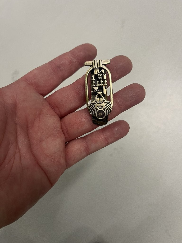 Egyptische geldclip, Ophalen of Verzenden, Goud
