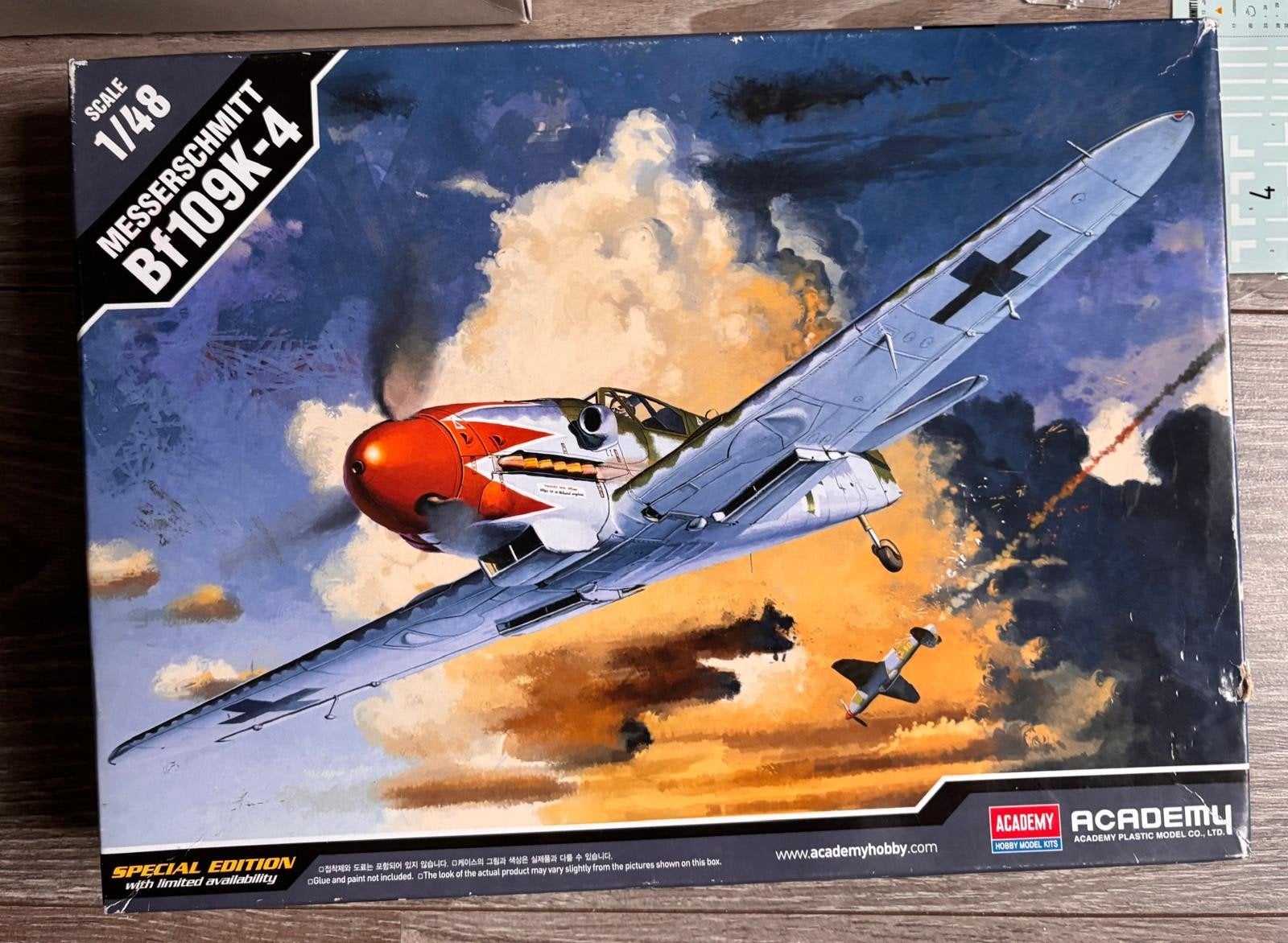 Academy Messerschmitt Bf109K-4 Schaal 1/48 Modelbouw, Overige merken, 1:72 tot 1:144, Ophalen of Verzenden, Zo goed als nieuw