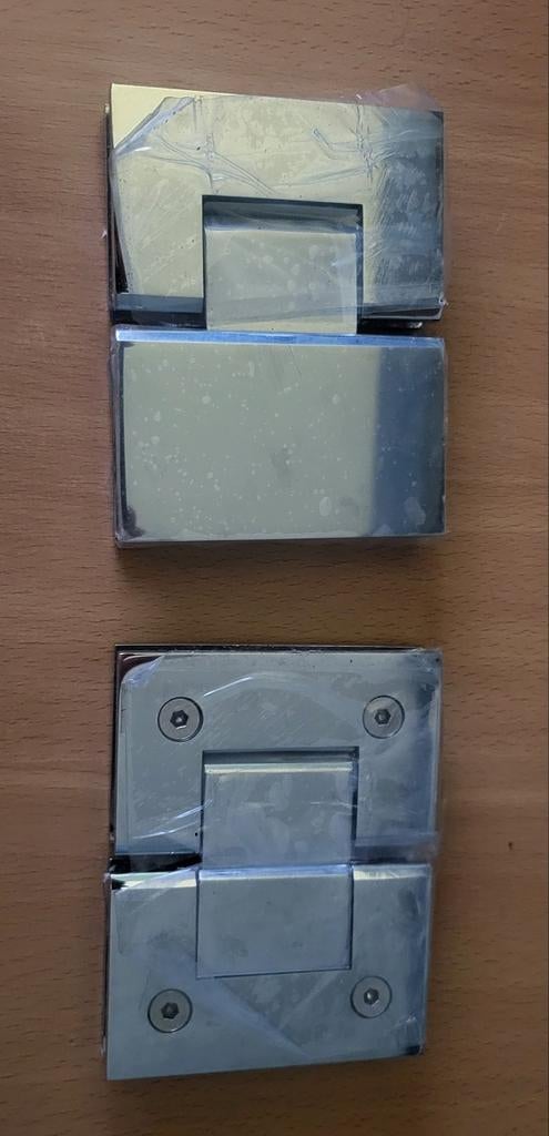 Nieuwe douchedeur scharnieren (2 stuks), Ophalen of Verzenden, Nieuw, Overige typen